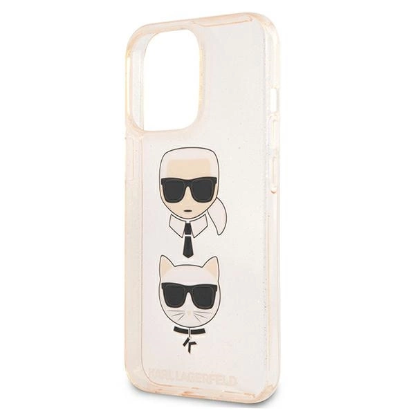 Karl Lagerfeld KLHCP13XKCTUGLGO iPhone 13 Pro Max 6,7" złoty/gold hardcase Glitter Karl`s & Choupetteeng