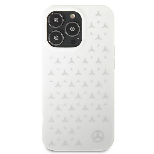 Mercedes MEHCP13LESPWH iPhone 13 Pro / 13 6,1" biały/white hardcase Silver Stars Patterneng