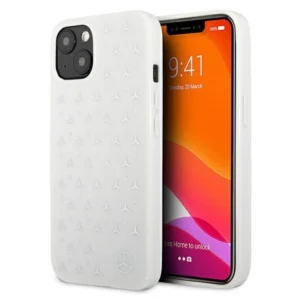 Mercedes MEHCP13MESPWH iPhone 13 6,1" biały/white hardcase Silver Stars Patterneng