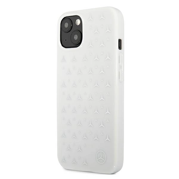 Mercedes MEHCP13MESPWH iPhone 13 6,1" biały/white hardcase Silver Stars Patterneng