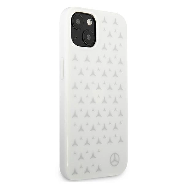 Mercedes MEHCP13MESPWH iPhone 13 6,1" biały/white hardcase Silver Stars Patterneng
