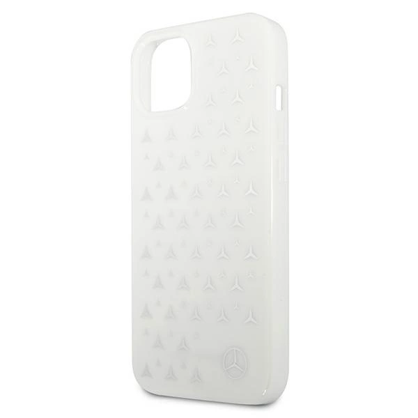 Mercedes MEHCP13MESPWH iPhone 13 6,1" biały/white hardcase Silver Stars Patterneng