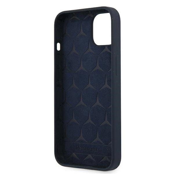 Mercedes MEHCP13SSILNA iPhone 13 mini 5,4" granatowy/navy hardcase Silicone Lineeng