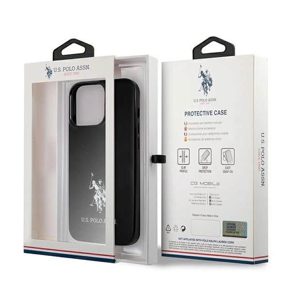 US Polo USHCP13LUMHK iPhone 13 Pro / 13 6.1" black/black hardcase Horses Logoeng