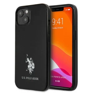 US Polo USHCP13MUMHK iPhone 13 6.1" black/black hardcase Horses Logoeng