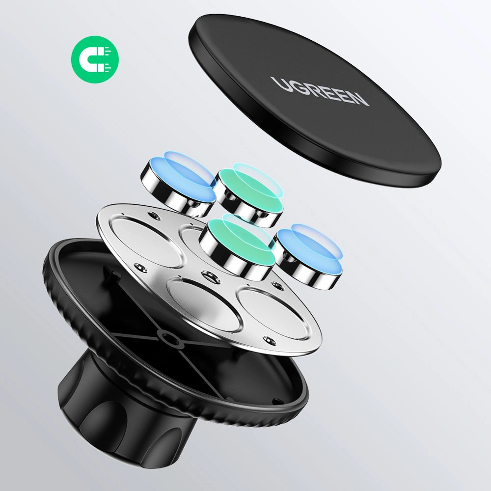Ugreen Magnetic Car Phone Holder Self-Adhesive for Dashboard Black (LP292)eng