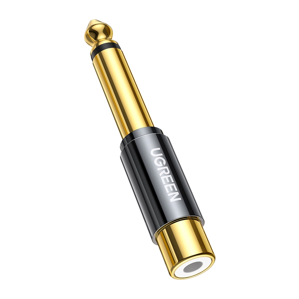 Ugreen 6.35mm jack adapter (male) to RCA (female) gold (AV169 80731)eng