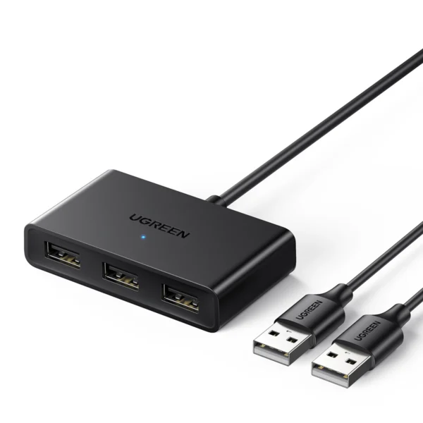Ugreen switch adapter switch box USB 2 inputs - 3 outputs black (CM409)eng