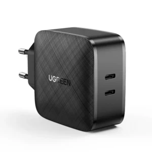 Ugreen wall charger 2x USB Type C 66W Power Delivery 3.0 Quick Charge 4.0+ black (CD216)eng