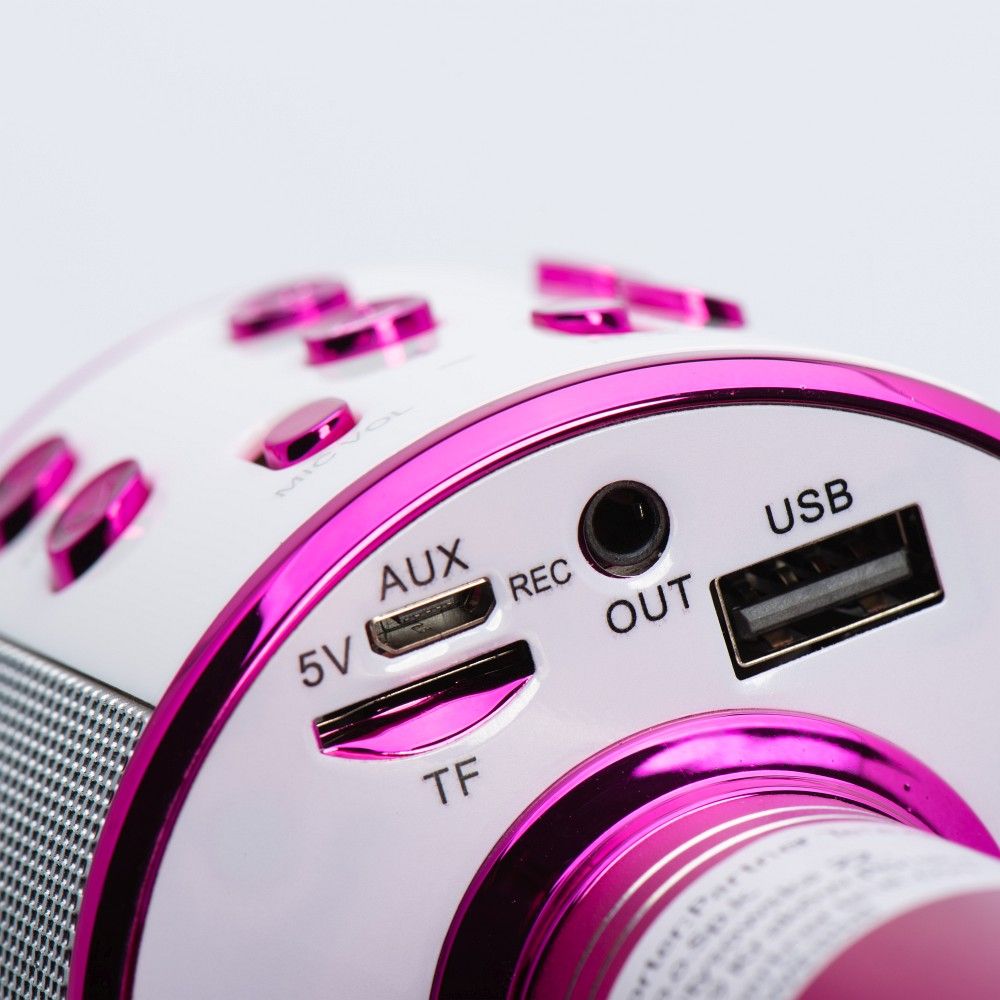 Multimedia karaoke microphone CR58 pink