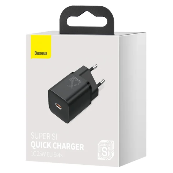 Baseus Super Si 1C fast charger USB Type C 25W Power Delivery Quick Charge black (CCSP020101)eng