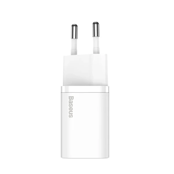 Baseus Super Si 1C fast wall charger USB Type C 25W Power Delivery Quick Charge white (CCSP020102)eng