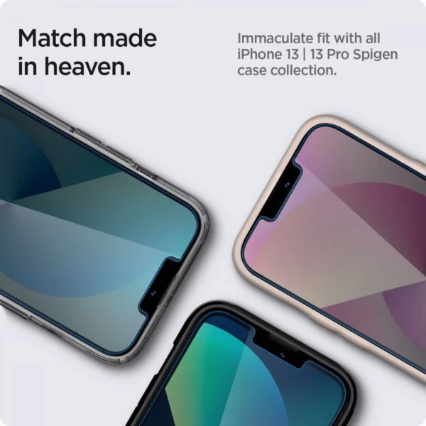Spigen Glas.tR EZ Fit Privacy Tempered Glass for iPhone 13 Pro Max - 2 pcs.eng