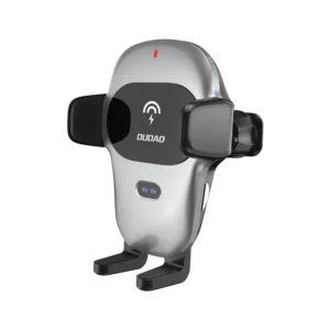 Dudao Automatic Car Holder with Built-in Qi 15W Wireless Charger Gray (F20xs)eng