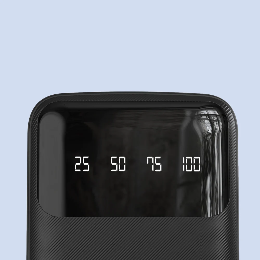 Dudao capacious powerbank with 3 built-in cables 20000mAh USB Type C + micro USB + Lightning black (Dudao K6Pro +)eng