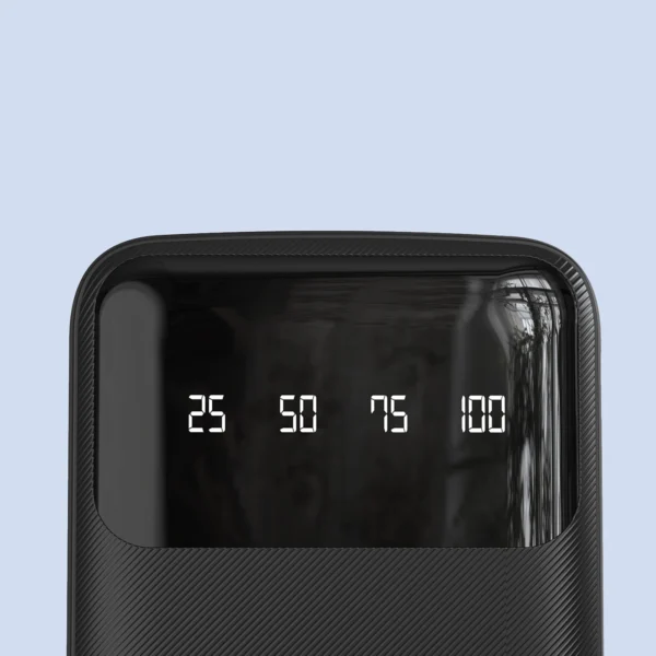Dudao capacious powerbank with 3 built-in cables 20000mAh USB Type C + micro USB + Lightning black (Dudao K6Pro +)eng
