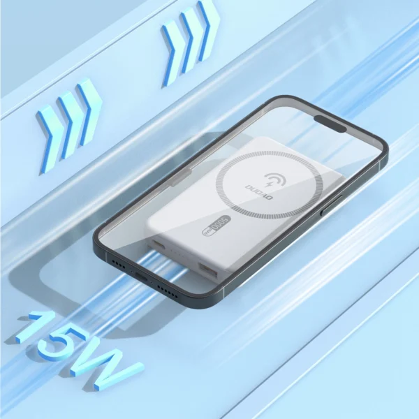 Dudao K14S USB-A / USB-C / MagSafe wireless powerbank 20W 5000mAh - whiteeng