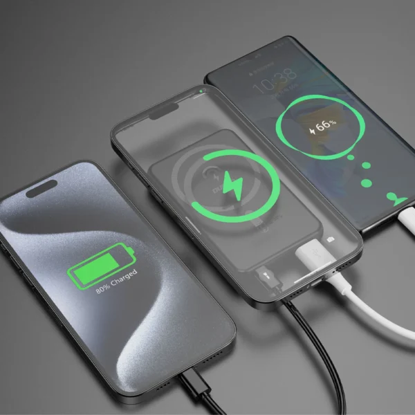 Dudao K14S USB-C / MagSafe wireless powerbank 20W 5000mAh - blackeng