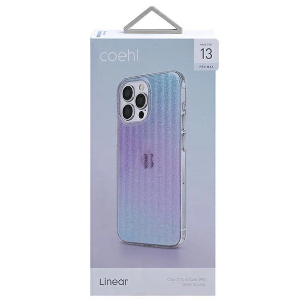 Uniq Coehl Linear case for iPhone 13 Pro Max - pink and blueeng
