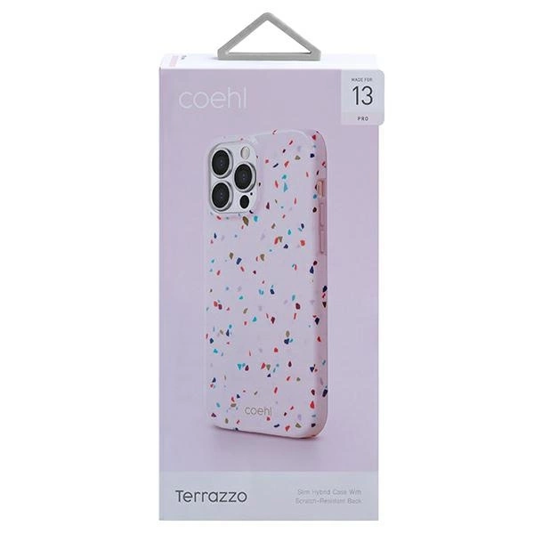 Uniq Coehl Terrazzo case for iPhone 13 Pro / iPhone 13 - pinkeng