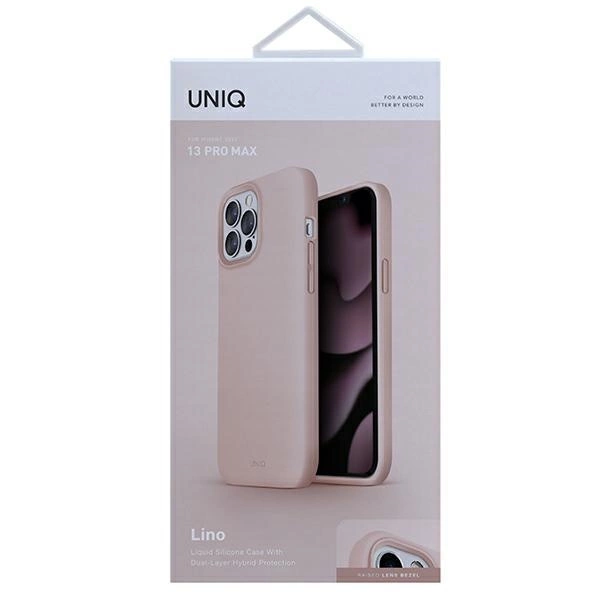 Uniq Lino case for iPhone 13 Pro Max - pinkeng