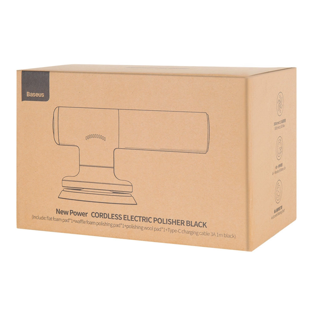 Baseus cordless electric polish machine 30W 4000mAh black (CRDLQ-B01)eng