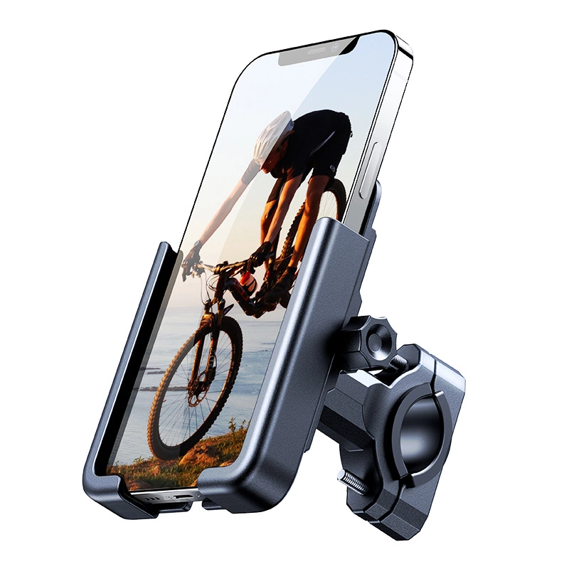 Wozinsky metal bicycle phone holder, scooters black (WBHBK3)eng