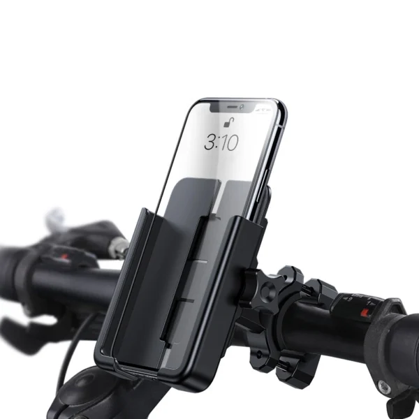 Wozinsky metal bicycle phone holder, scooters black (WBHBK3)eng