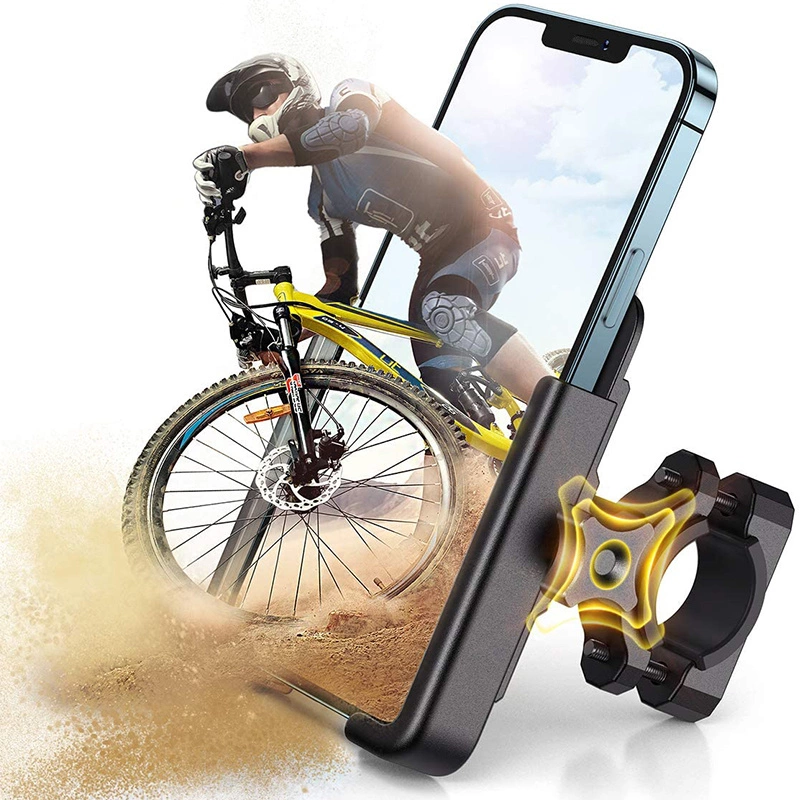 Wozinsky metal bicycle phone holder, scooters black (WBHBK3)eng