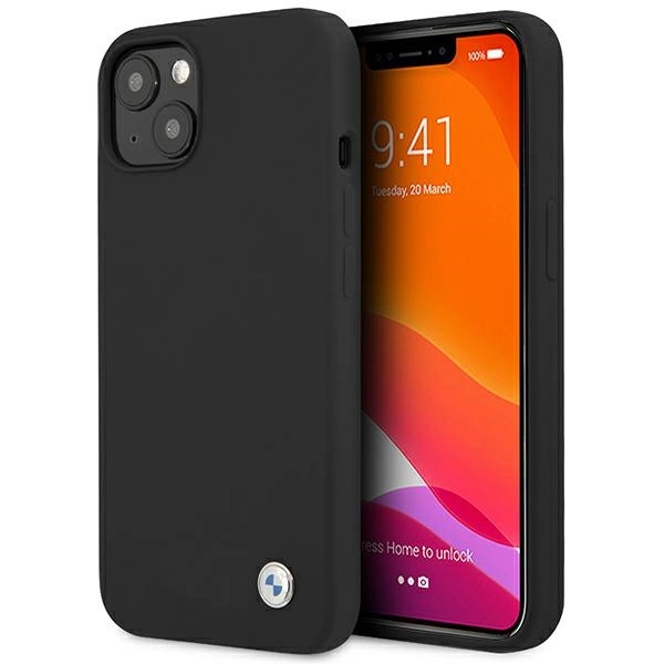 Etui BMW BMHCP13MSILBK iPhone 13 6,1" czarny/black hardcase Silicone Signatureeng