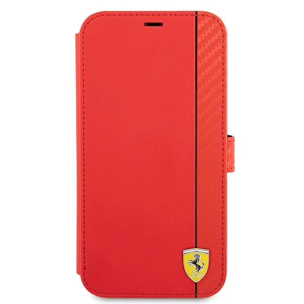 Ferrari FESAXFLBKP13LRE iPhone 13 Pro / 13 6.1" red/red book On Track Carbon Stripeeng