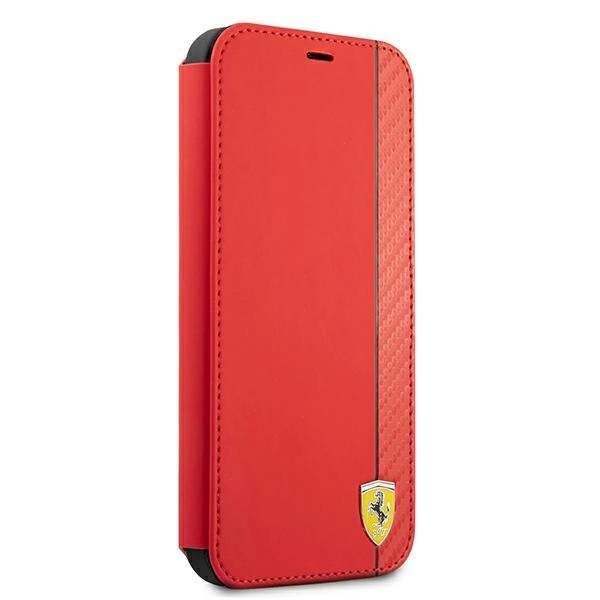 Ferrari FESAXFLBKP13LRE iPhone 13 Pro / 13 6.1" red/red book On Track Carbon Stripeeng