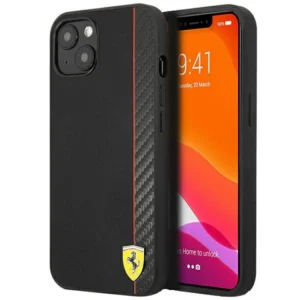 Ferrari FESAXHCP13SBK iPhone 13 mini 5.4" black/black hardcase On Track Carbon Stripeeng