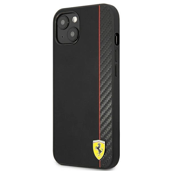 Ferrari FESAXHCP13SBK iPhone 13 mini 5.4" black/black hardcase On Track Carbon Stripeeng