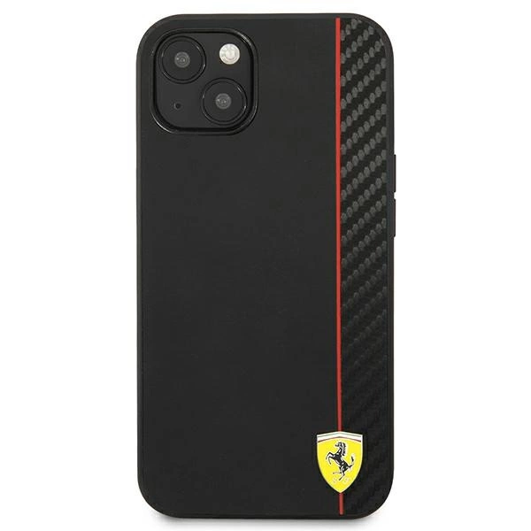 Ferrari FESAXHCP13SBK iPhone 13 mini 5.4" black/black hardcase On Track Carbon Stripeeng