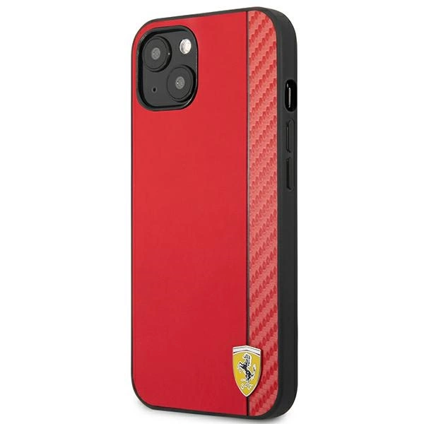 Ferrari FESAXHCP13SRE iPhone 13 mini 5.4" red/red hardcase On Track Carbon Stripeeng