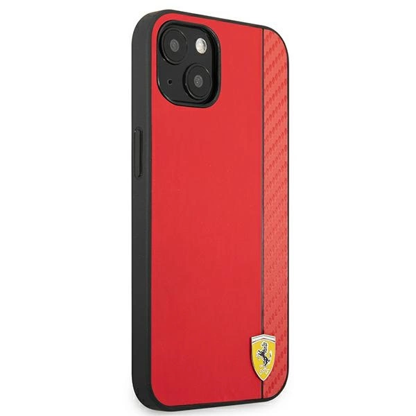 Ferrari FESAXHCP13SRE iPhone 13 mini 5.4" red/red hardcase On Track Carbon Stripeeng
