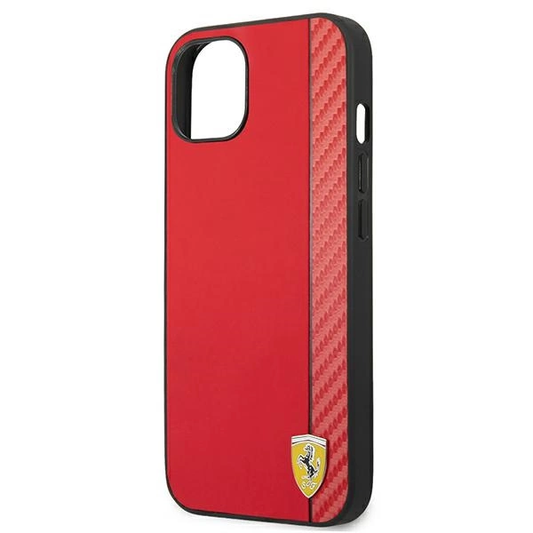 Ferrari FESAXHCP13SRE iPhone 13 mini 5.4" red/red hardcase On Track Carbon Stripeeng