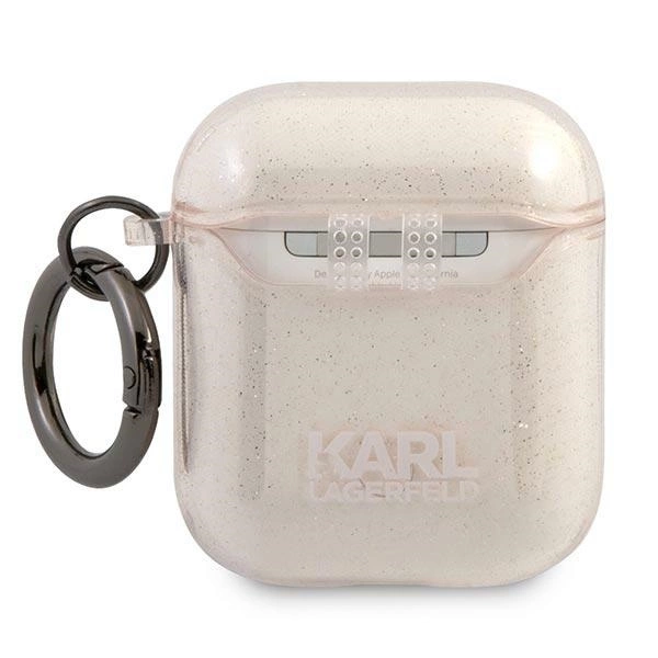 Karl Lagerfeld KLA2UKHGD AirPods cover złoty/gold Glitter Karl`s Headeng