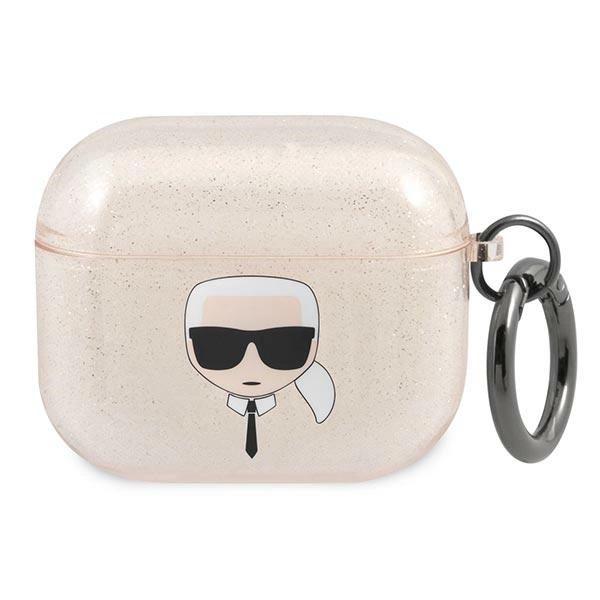 Karl Lagerfeld KLA3UKHGD AirPods 3 cover złoty/gold Glitter Karl`s Headeng