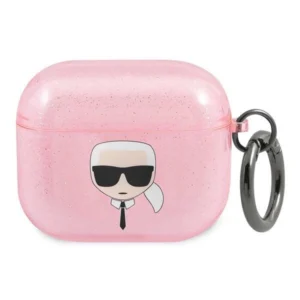 Karl Lagerfeld KLA3UKHGP AirPods 3 cover różowy/pink Glitter Karl`s Headeng