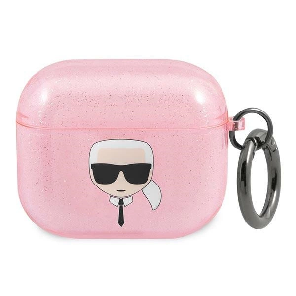 Karl Lagerfeld KLA3UKHGP AirPods 3 cover różowy/pink Glitter Karl`s Headeng