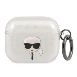 Karl Lagerfeld KLA3UKHGS AirPods 3 cover srebrny/silver Glitter Karl`s Headeng