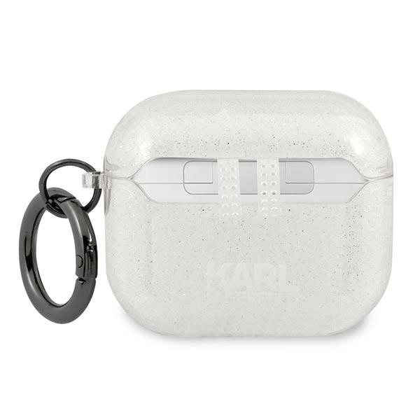 Karl Lagerfeld KLA3UKHGS AirPods 3 cover srebrny/silver Glitter Karl`s Headeng