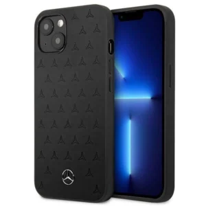 Mercedes MEHCP13SPSQBK iPhone 13 mini 5,4" czarny/black hardcase Leather Stars Patterneng