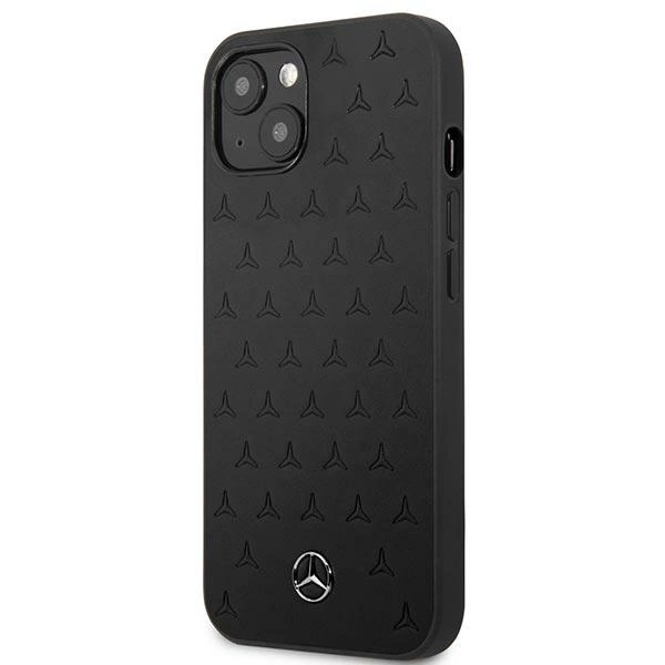 Mercedes MEHCP13SPSQBK iPhone 13 mini 5,4" czarny/black hardcase Leather Stars Patterneng