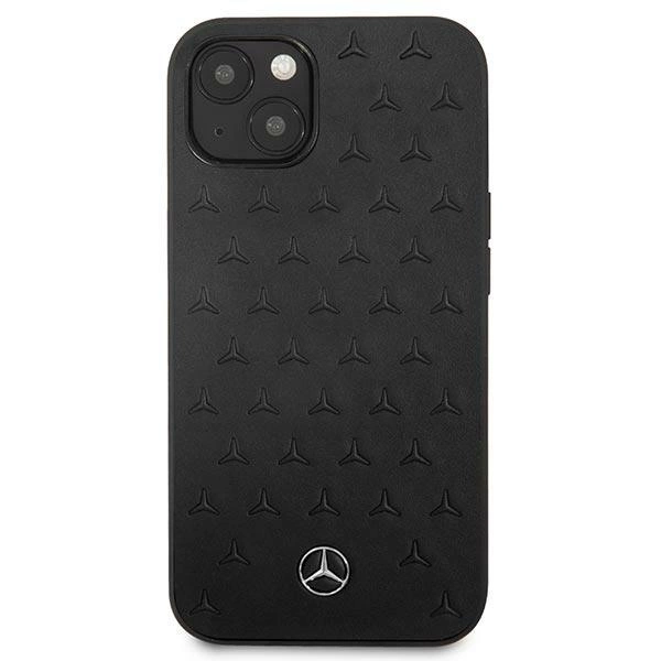 Mercedes MEHCP13SPSQBK iPhone 13 mini 5,4" czarny/black hardcase Leather Stars Patterneng
