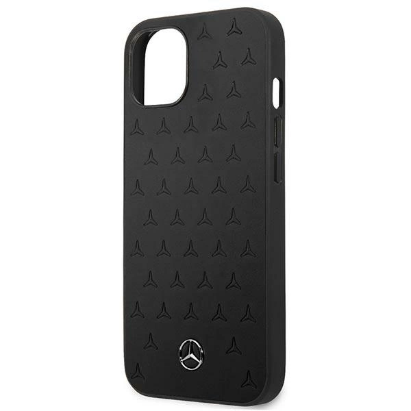Mercedes MEHCP13SPSQBK iPhone 13 mini 5,4" czarny/black hardcase Leather Stars Patterneng