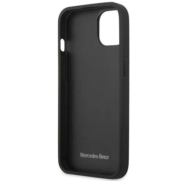 Mercedes MEHCP13SPSQBK iPhone 13 mini 5,4" czarny/black hardcase Leather Stars Patterneng