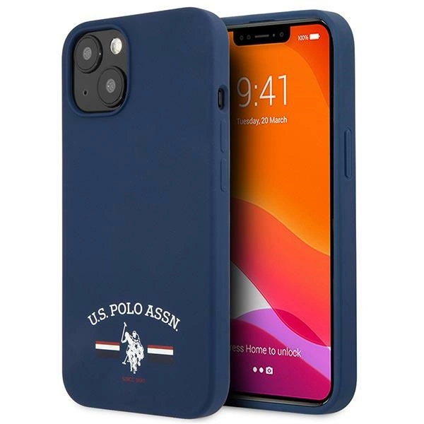 US Polo USHCP13SSFGV iPhone 13 mini 5,4" granatowy/navy Silicone Collectioneng